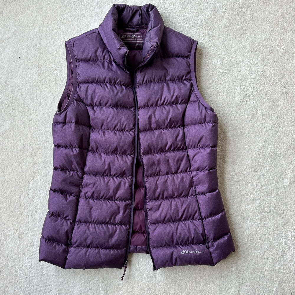 Purple puffer vest